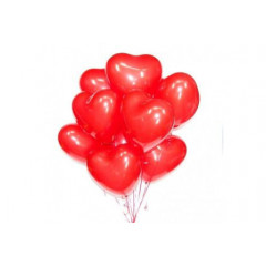 Воздушные шары сердца без рисунка