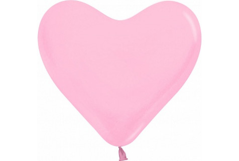 Шар воздушный - Сердце пастель розовый 40 см 1 шт
