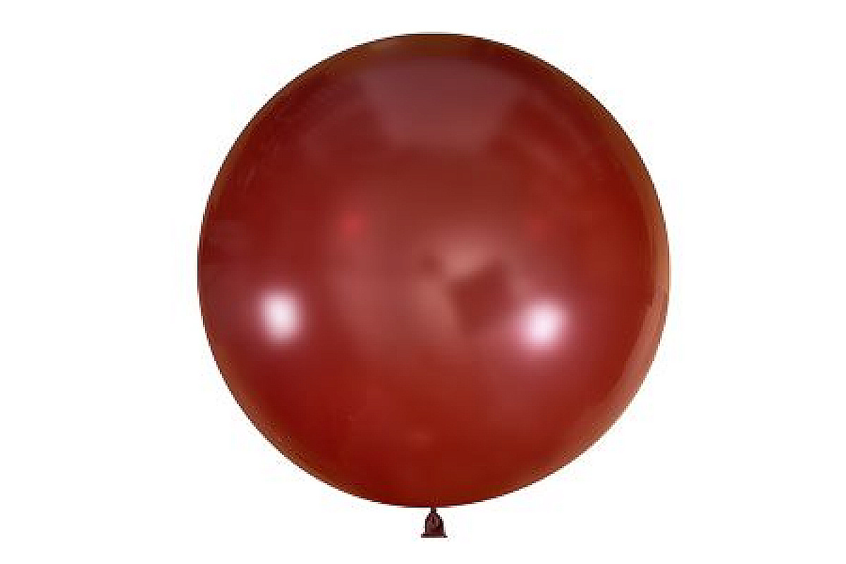 Шар 91см. Декоратор BURGUNDY бордовый полупрозрачный 046, 1шт.