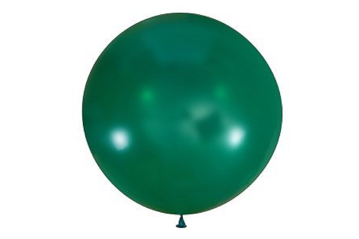 Шар 91см.  Декоратор EMERALD GREEN изумрудный прозрачный 055, 1шт.