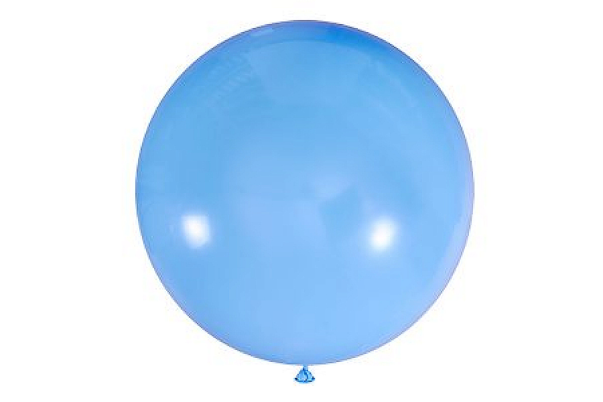 Шар 91см.   Пастель LIGHT BLUE голубой 002, 1шт.