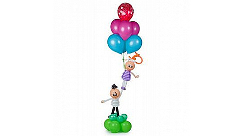 Фигура из шаров «Летящие человечки»