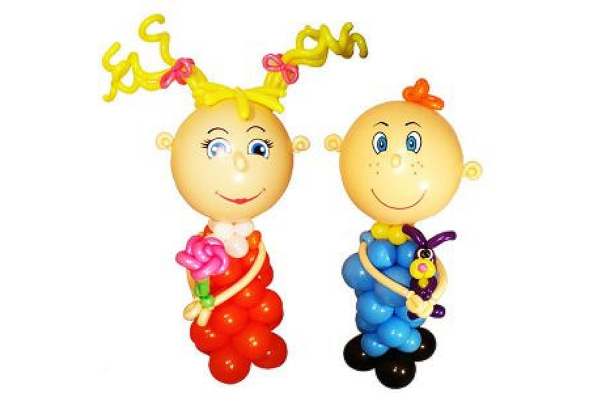 Фигуры из шаров «Школьники», 2 шт