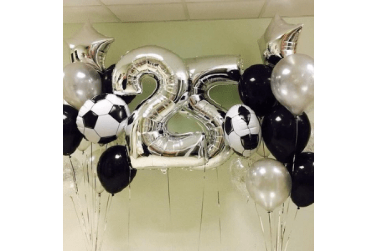 Набор воздушных шаров "Футболисту 25"