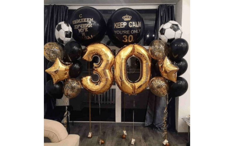 Набор воздушных шаров "Футболисту 30"