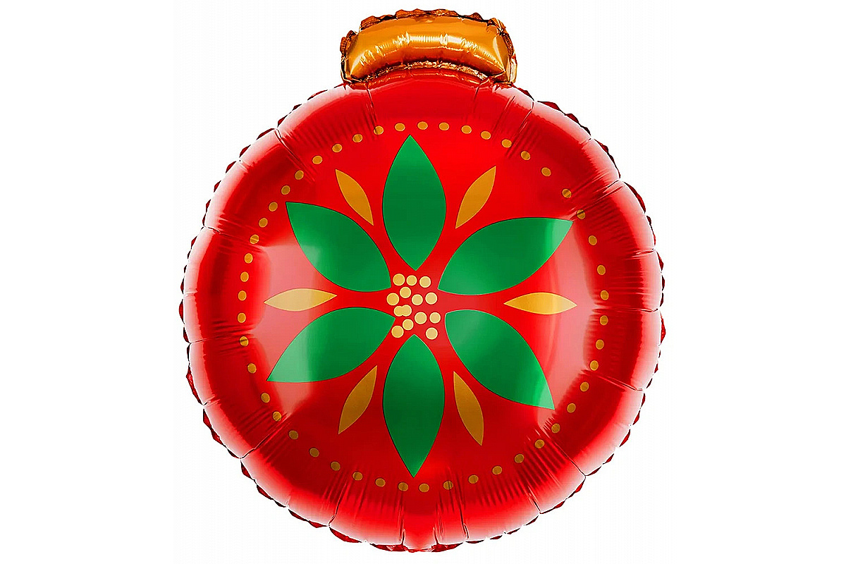 Шар (22''/56 см) Фигура, Снежинка, Голубой/Серебро, 1 шт.