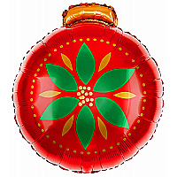 Шар (22''/56 см) Фигура, Снежинка, Голубой/Серебро, 1 шт.