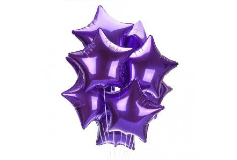 Облако из шаров «Фиолетовые звезды»