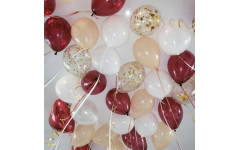 Шары под потолок “Рубин” 25 шаров