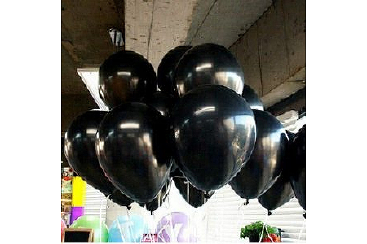 Шары под потолок чёрный металлик