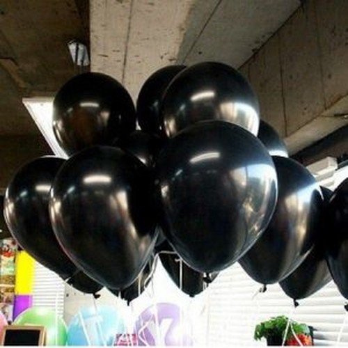 Шары под потолок чёрный металлик