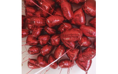 Воздушные шары с гелием под потолок “Красное сердце” 1 шт.