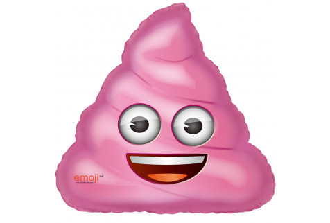 Фольгированный фигура, Мороженое Emoji Розовый, 1 шт.