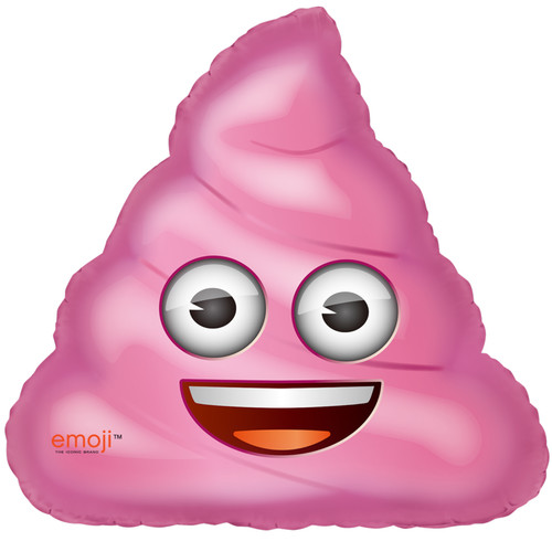 Фольгированный фигура, Мороженое Emoji Розовый, 1 шт.