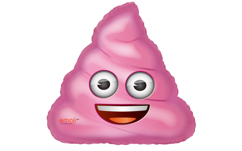 Фольгированный фигура, Мороженое Emoji Розовый, 1 шт.