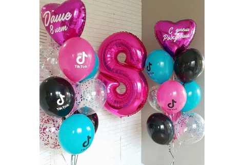 Набор воздушных шаров «С днем рождения!»