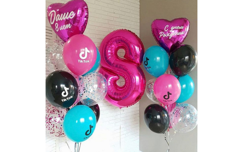 Набор воздушных шаров «С днем рождения!»