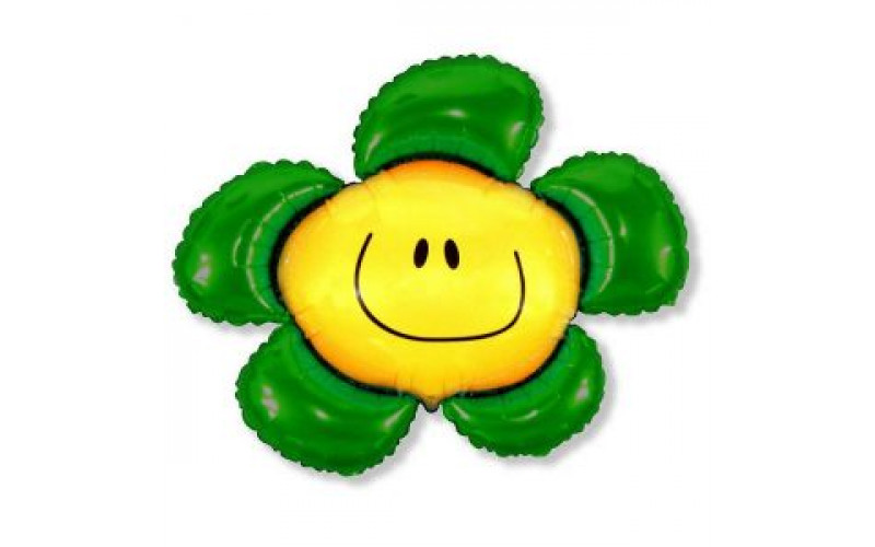 Шар (104 см) Фигура, Солнечная улыбка, Зеленый.