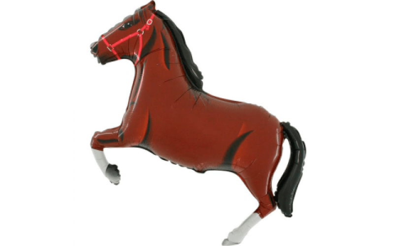 Шар (107 см) Фигура, Лошадь, Коричневый.
