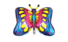 Шар (89 см) Фигура, Бабочка, Синий.