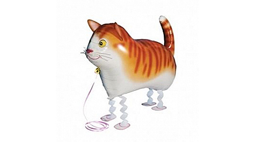 Шар (24''/61 см) Ходячая Фигура, Кот, 1 шт.