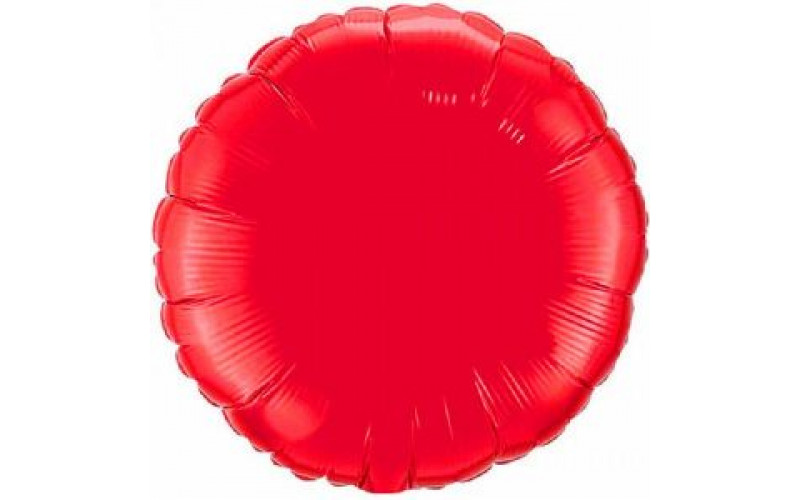 Шар (46 см) Круг, Красный