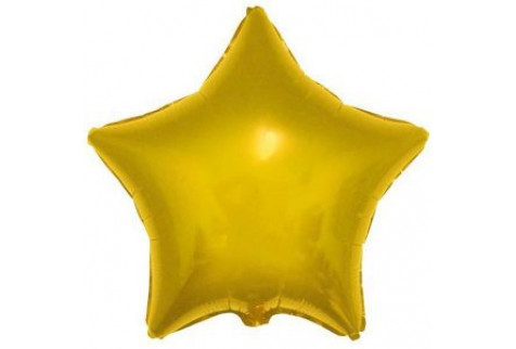 Шар (46 см) Звезда, Золото