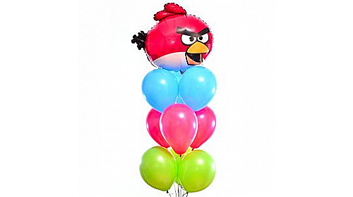 Букет из шаров "Angry Birds-Красная птичка" Букет из шаров "Angry Birds-Красная птичка"