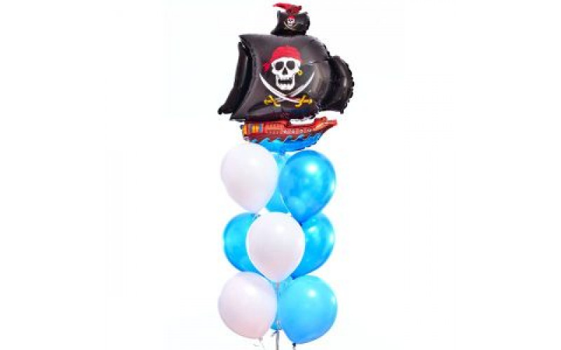 Букет из шаров "Пиратский корабль"