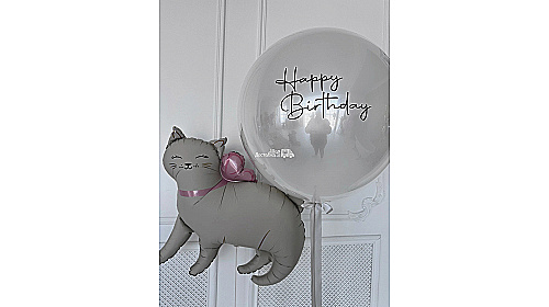 Набор шаров с надписью на день рождения