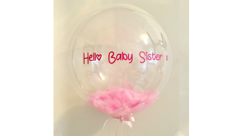 Шар прозрачный (61 см.) Bubble, Hello Baby Sister 1 шт. Шар прозрачный (61 см.) Bubble, Hello Baby Sister 1 шт.