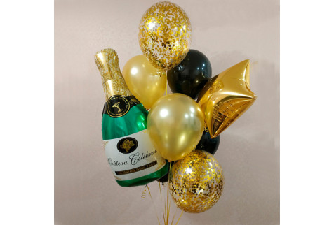 Букет шаров "Брызги шампанского"