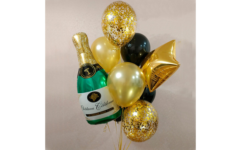 Букет шаров "Брызги шампанского"