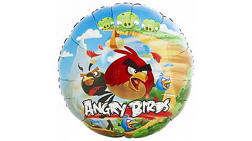 Шар (46 см.) круг Angry Birds 1 шт.