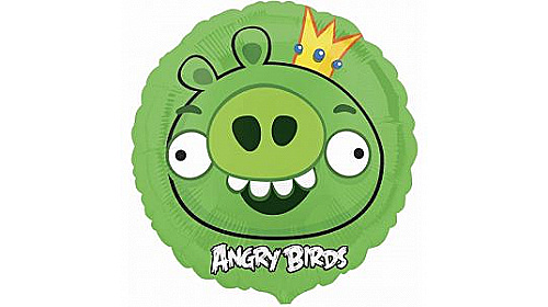 Шар (46 см.) Круг Angry Birds Король Свиней