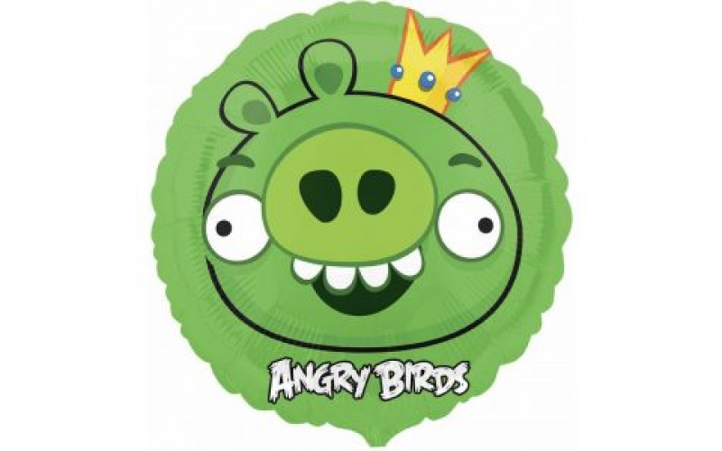 Шар (46 см.) Круг Angry Birds Король Свиней