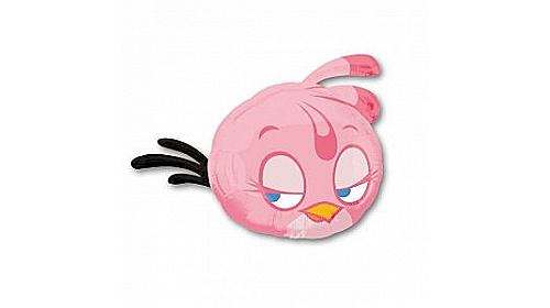 Шар (63 см.) Angry Birds Розовый 1 шт.