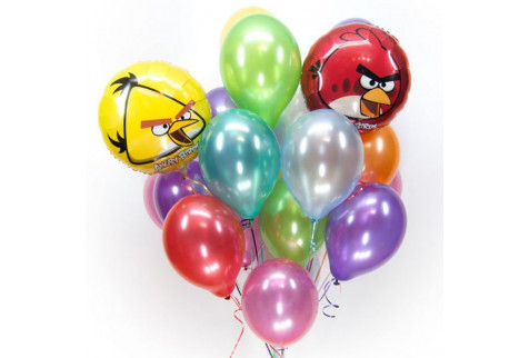 Букет шаров "Angry Birds"