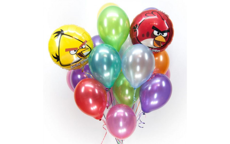 Букет шаров "Angry Birds"