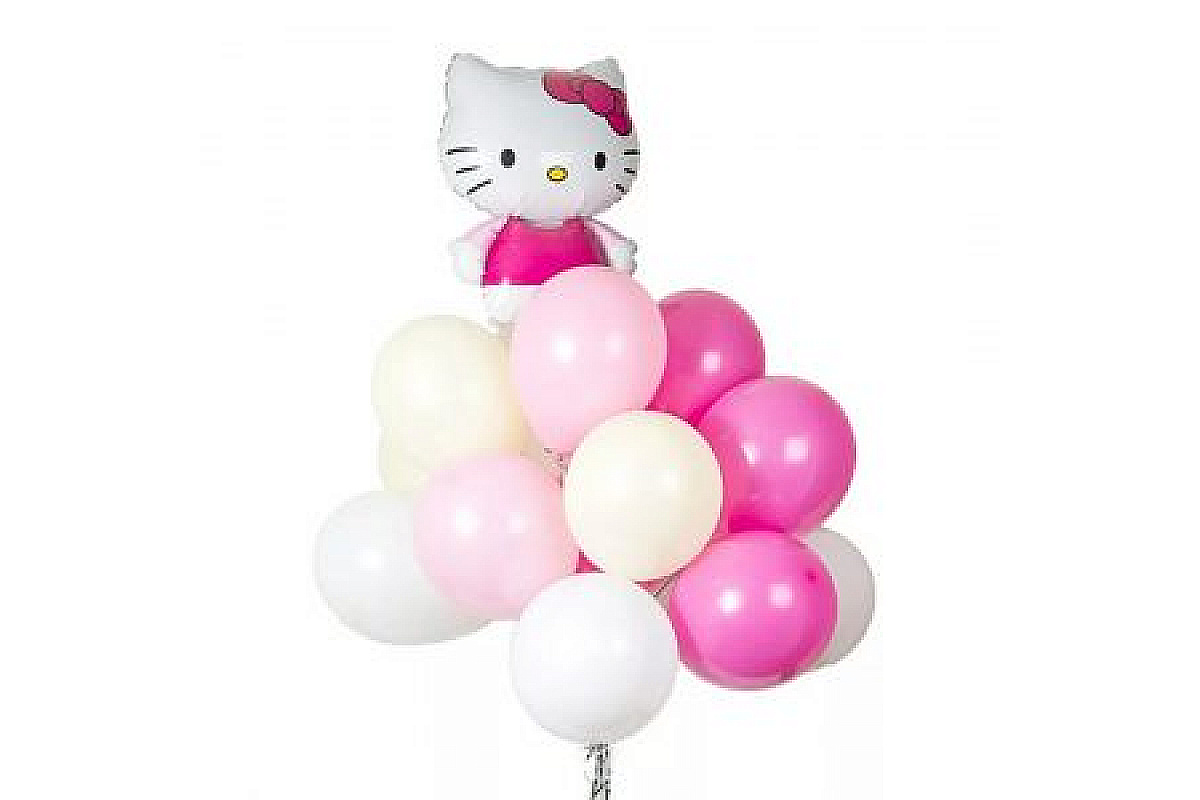 Букет шаров "Нежная Kitty"