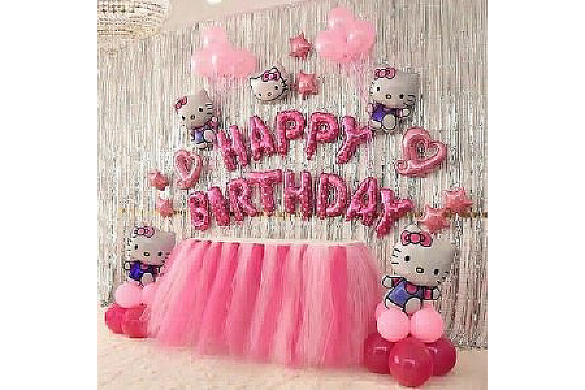 Фото-зона c Hello Kitty "С днем рождения!"