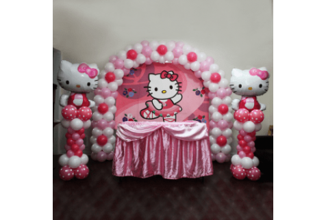 Фото-зона с Hello Kitty  "С днем рождения, малышка! "