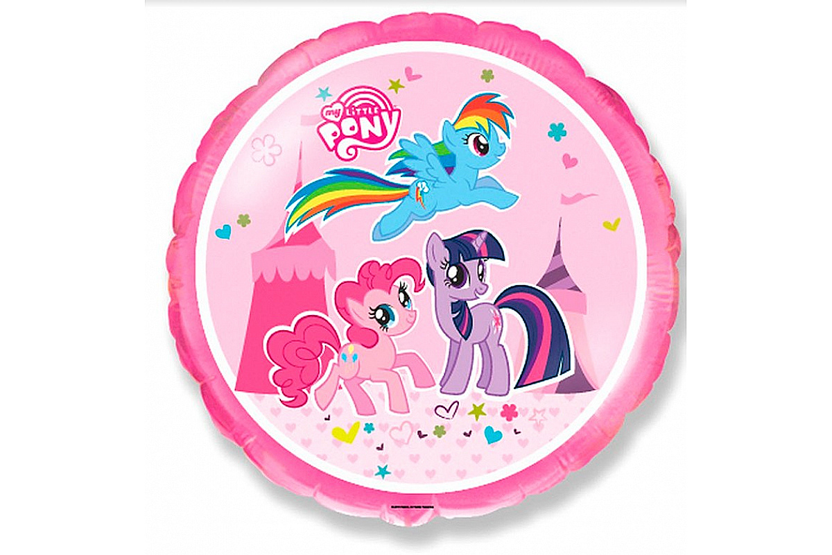 Шар (81 см.) ДЖАМБО My Little Pony, Перья фиолетовый,1 шт.