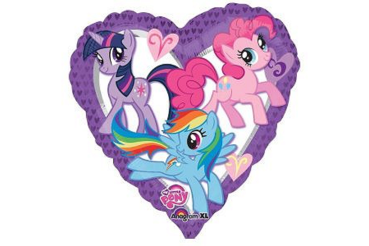 Шар (46 см.) "My Little Pony" сердце, 1 шт.
