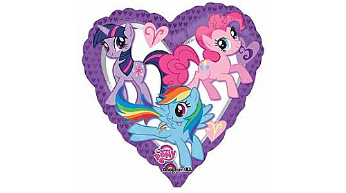 Шар (46 см.) "My Little Pony" сердце, 1 шт.