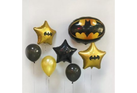Набор шаров "С днём рождения, Бэтмен"