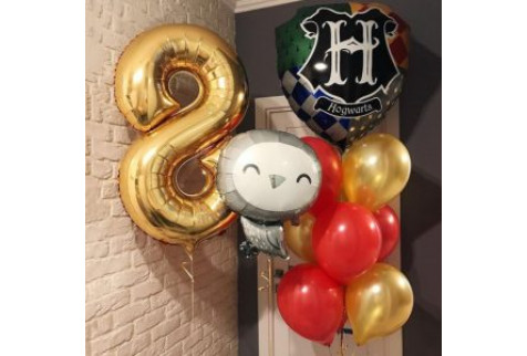 Набор шаров "Гарри Поттер" с цифрой