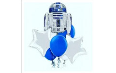 Букет из шаров "R2-D2" с звёздами