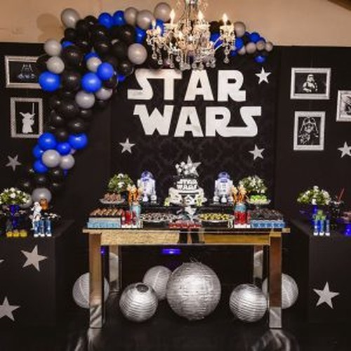 Фото-зона из шаров "Star wars"