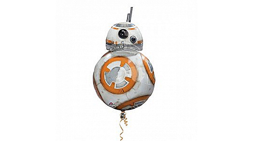 Фольгированный шар фигура (50 х 83 см.)”Дроид BB-8” 1 шт.